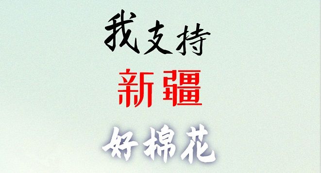 中國(guó)好棉花，我們支持！